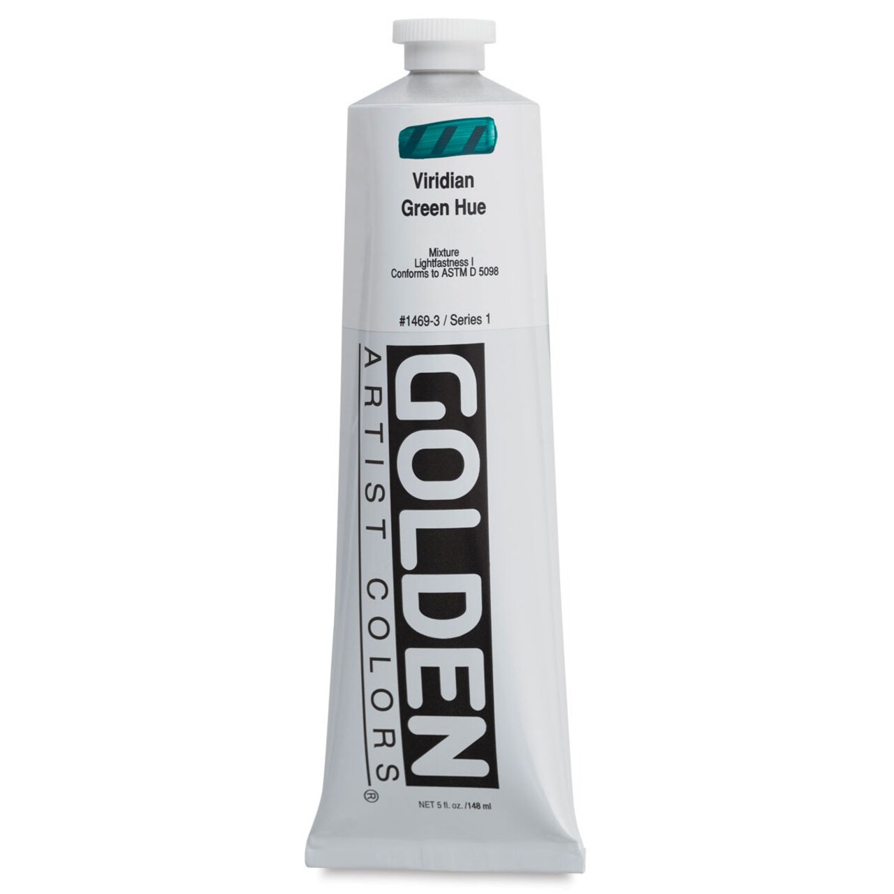 Golden Heavy Body Artist Acrylics - Viridian Green Hue, 5 oz Tube